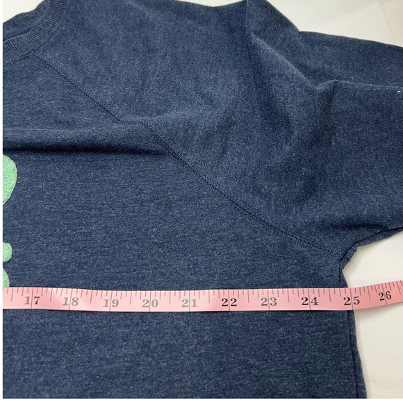 Wildfox Good Vibes SOFT Long Sleeve Navy Blue Graphic Sweatshirt Women's Large - Picture 8 of 8